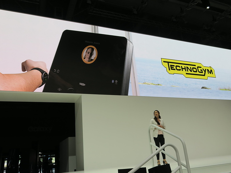 Galaxy Watch Active2はジムマシンのTECHNO GYMと提携し、各機器のデータを受信可能