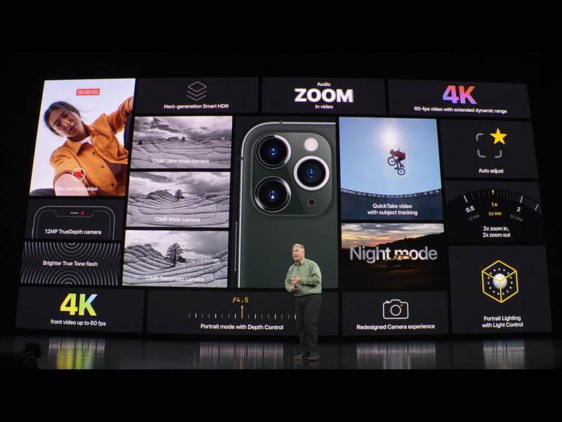 iPhone 11 Proのカメラの特徴。iPhone 11との主な違いは望遠の有無あたり