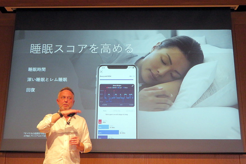 睡眠の質をスコア化する機能