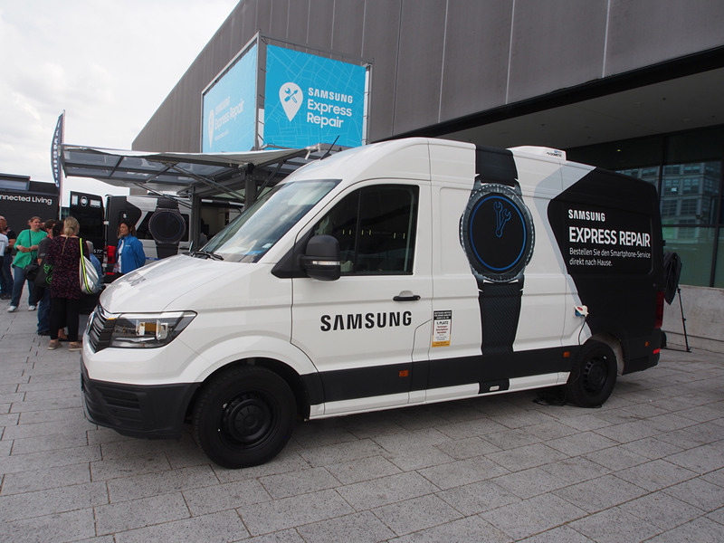 自宅にいながら修理を受けられるサムスンのリペアカー
