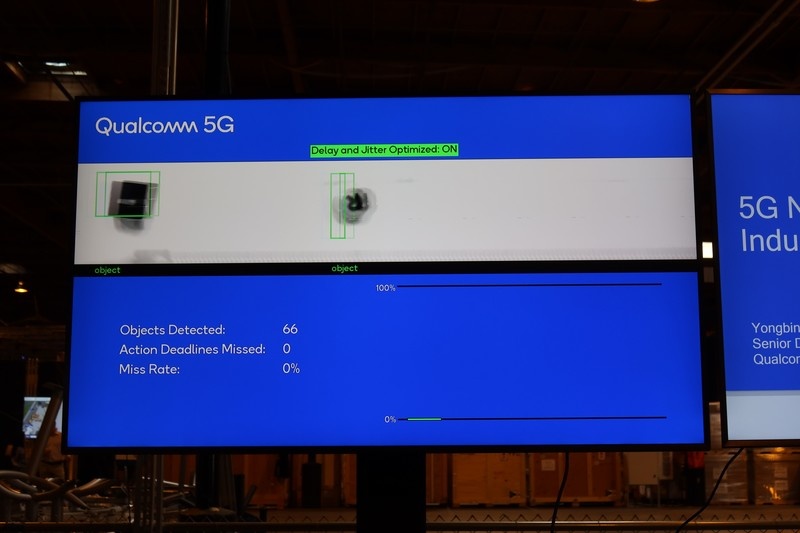 工場のラインでの画像認識を使ったデモ