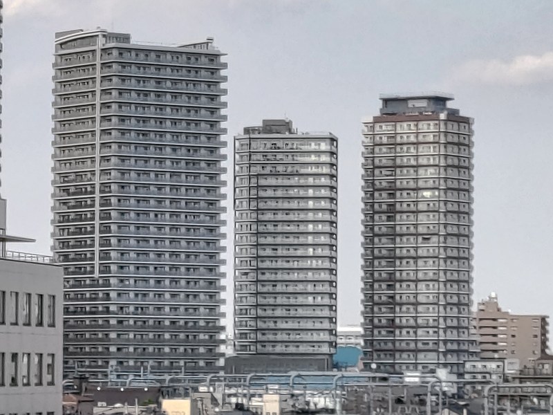 上から広角、超広角、デジタル8倍で撮影。デジタルズームで寄っても、くっきりと見える