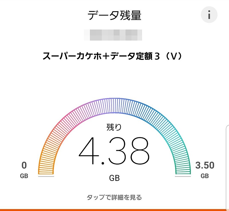 契約しているのは3GBの高速データ通信ができるプラン。念のため、出かける前に1GBだけ追加しておいた。ここからじわじわと消費されていくことになる