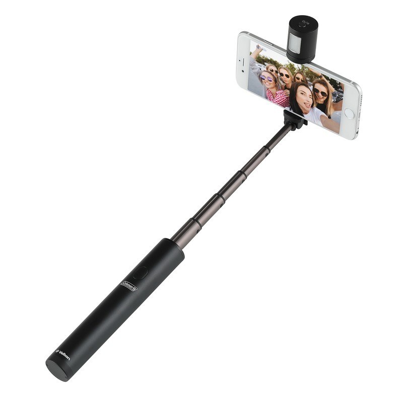 コールマンセルフィーシリーズの「セルフィーライトワン」。自撮り棒に脱着式のLEDライトが付いた製品です。ベルボンダイレクト楽天市場店税込価格は3190円。