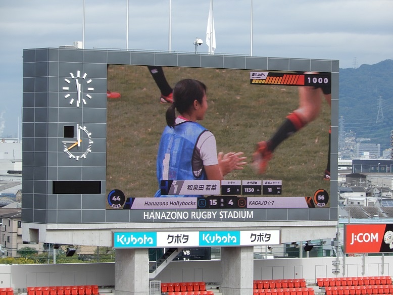 会場モニター（提供：KDDI）