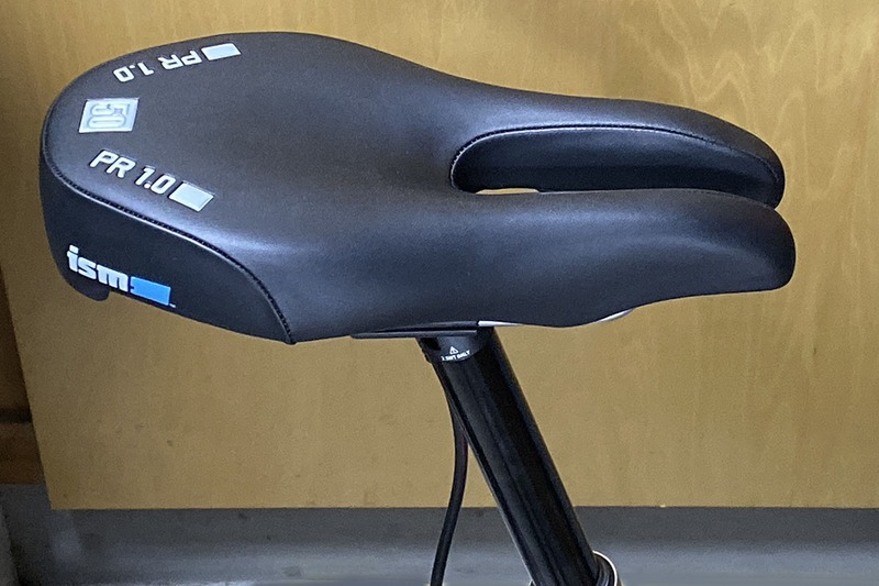 自転車に取り付けた様子。