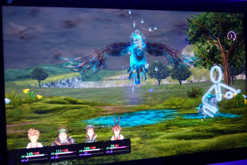 仕事で覚えた技で、敵に水を掛けたところ