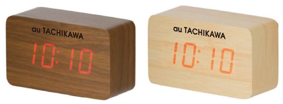 ウッド調LEDクロック
