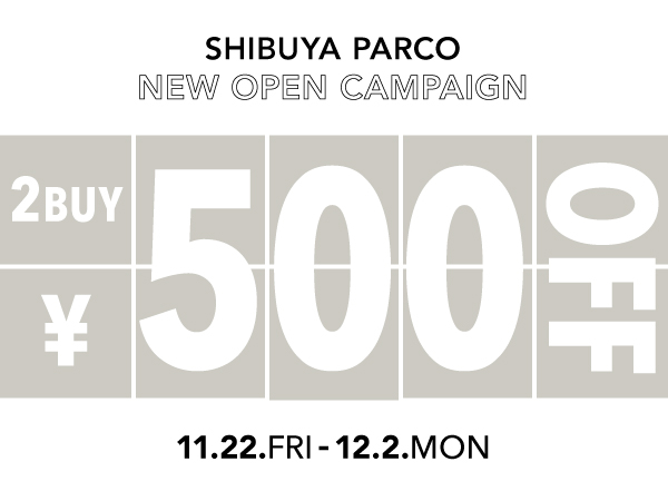 二点以上、5000円以上の買い物で使える500円引きクーポン