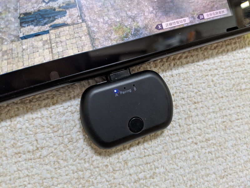 Switch下部のUSB Type-Cに装着