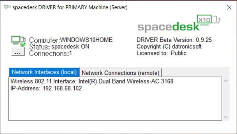 インストール後、起動して待機状態にしておく