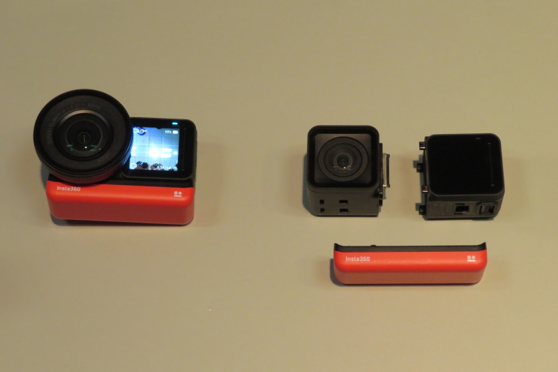 insta360 ONE R。1-INCH EDIOTION（左）、TWIN EDITION（右）