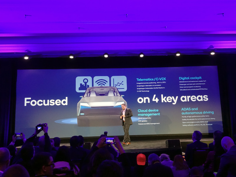 自動車関連では、ここに挙げた4つの分野にフォーカスしていくという