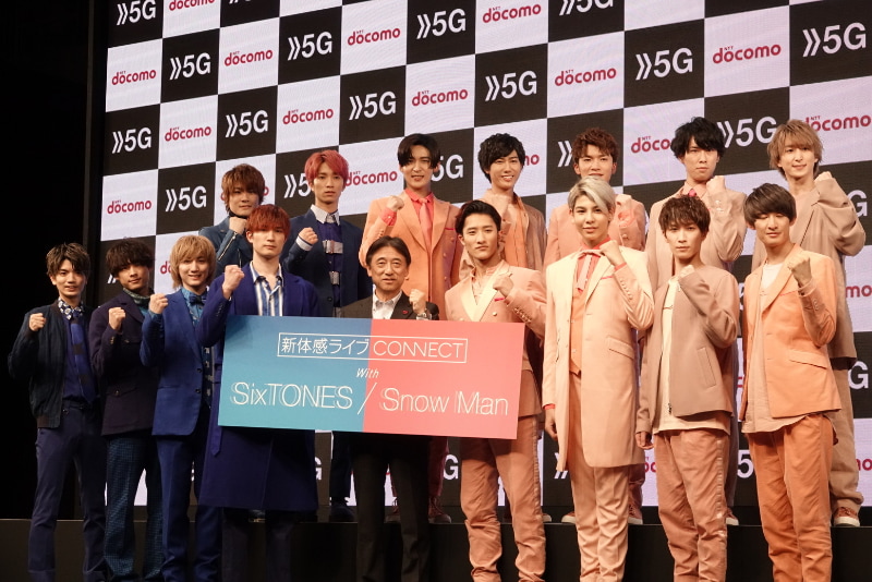 吉澤氏とSixTONES、Snow Manのメンバー