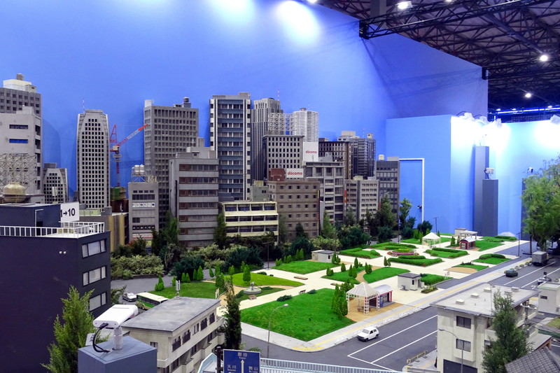 街中を再現したジオラマ