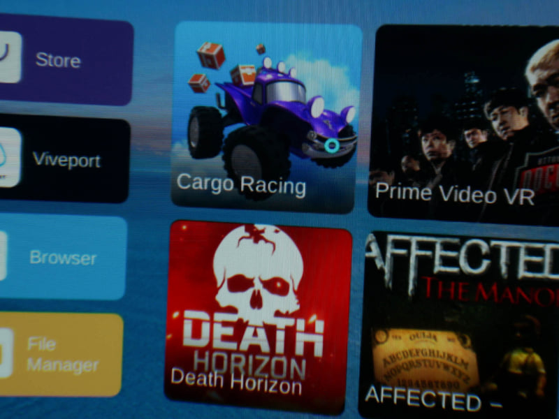 Pico G2 4Kのメニュー