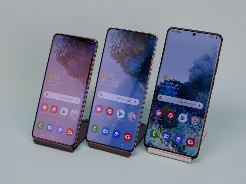ディスプレイサイズやカメラの仕様が異なる3モデルをラインアップしたGalaxy S20シリーズ