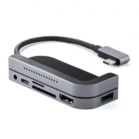 サンワサプライ、iPad Proの本体に一体化するデザインのUSBハブ、7255