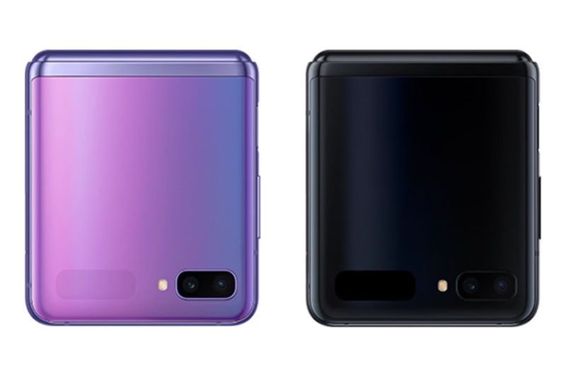 Galaxy Z Flipのカラーバリエーションはミラーパープルとミラーブラックの2色。