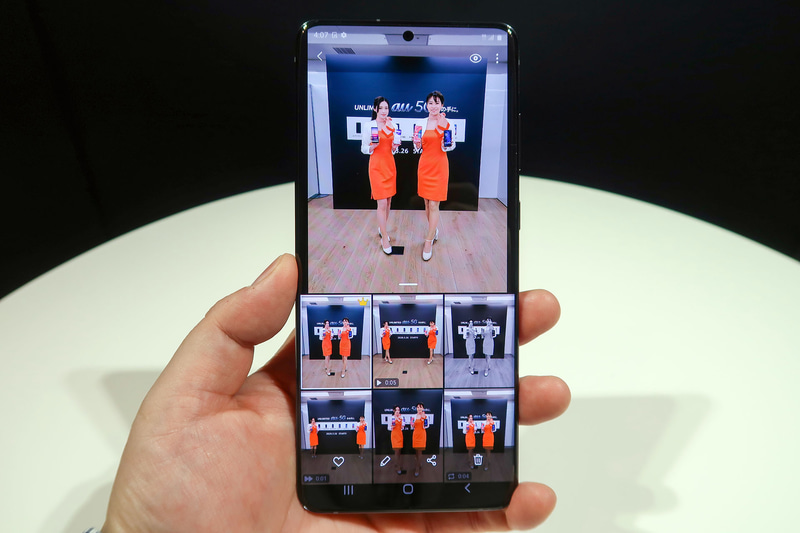 一度の撮影で、いろんな写真や動画をいちどに作ってくれる「シングルテイク」も