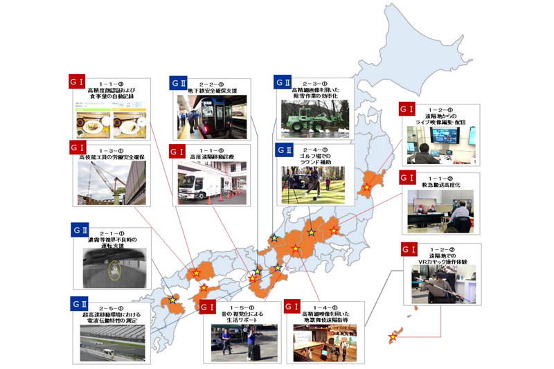 全国各地で実施された5G総合実証実験