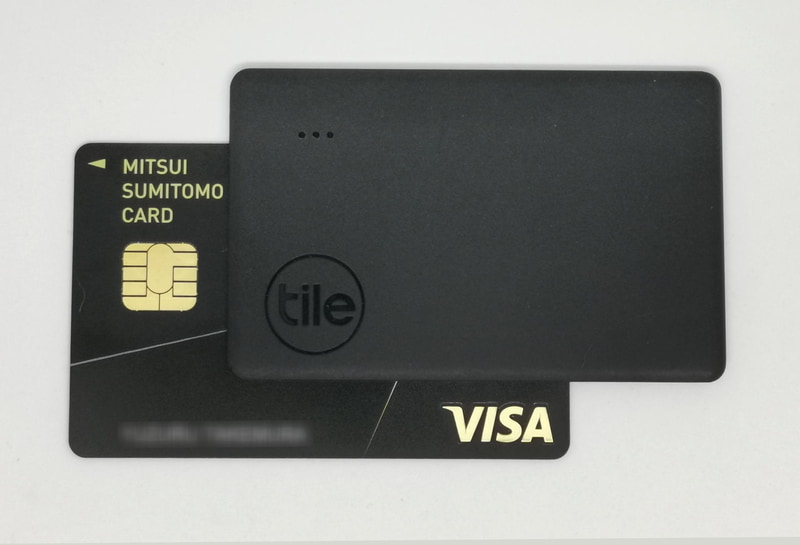 もう一つのTile Slimはクレジットカードサイズで薄さ2.7㎜