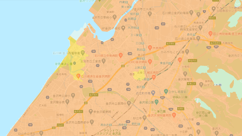 秋田県、富山県、石川県。それぞれ夏以降面展開予定の地域がある