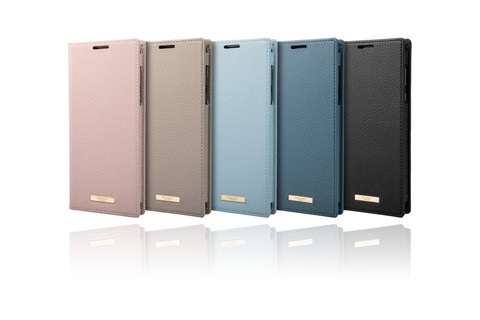 GRAMAS COLORS "Shrink" PU Leather Book Case for AQUOS R5G