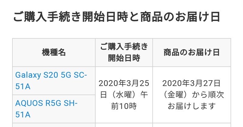 ドコモオンラインショップでは、発売日に端末を入手できない場合がある（画像：ドコモオンラインショップより）