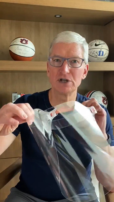 アップルが開発したフェイスシールド