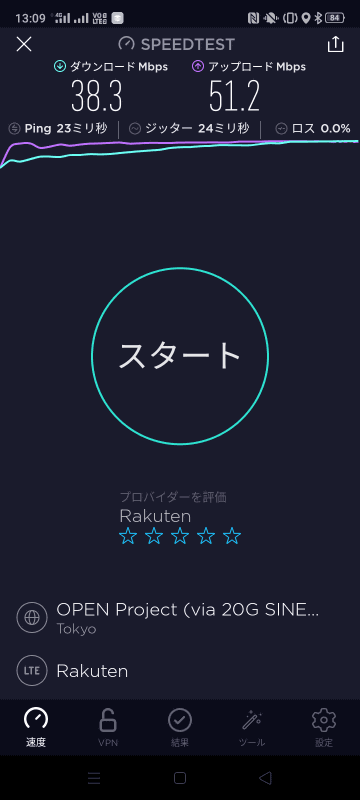 なお、無料サポータープログラム中の回線は、1日10GB使っても速度に制限はかからなかった