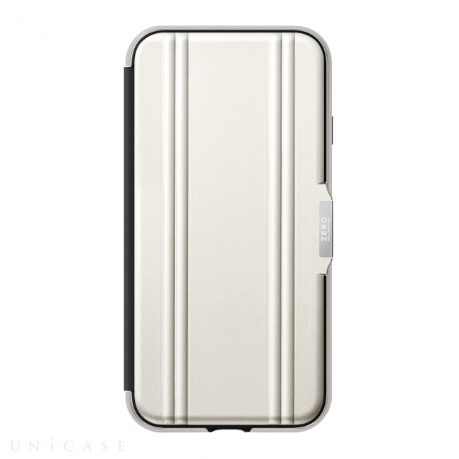 【iPhoneSE（第2世代）/8/7ケース】ZERO HALLIBURTON Hybrid Shockproof Flip Case for iPhoneSE（第2世代）（Silver）