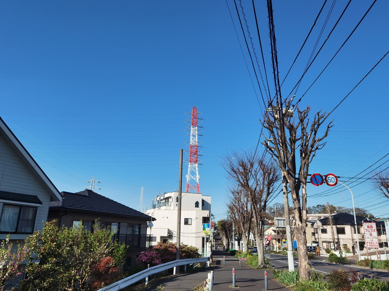 P40 Proの広角撮影した鉄塔