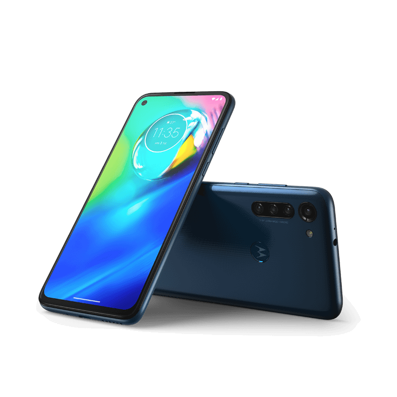 moto g8 power　左：スモークブラック 右：カプリブルー