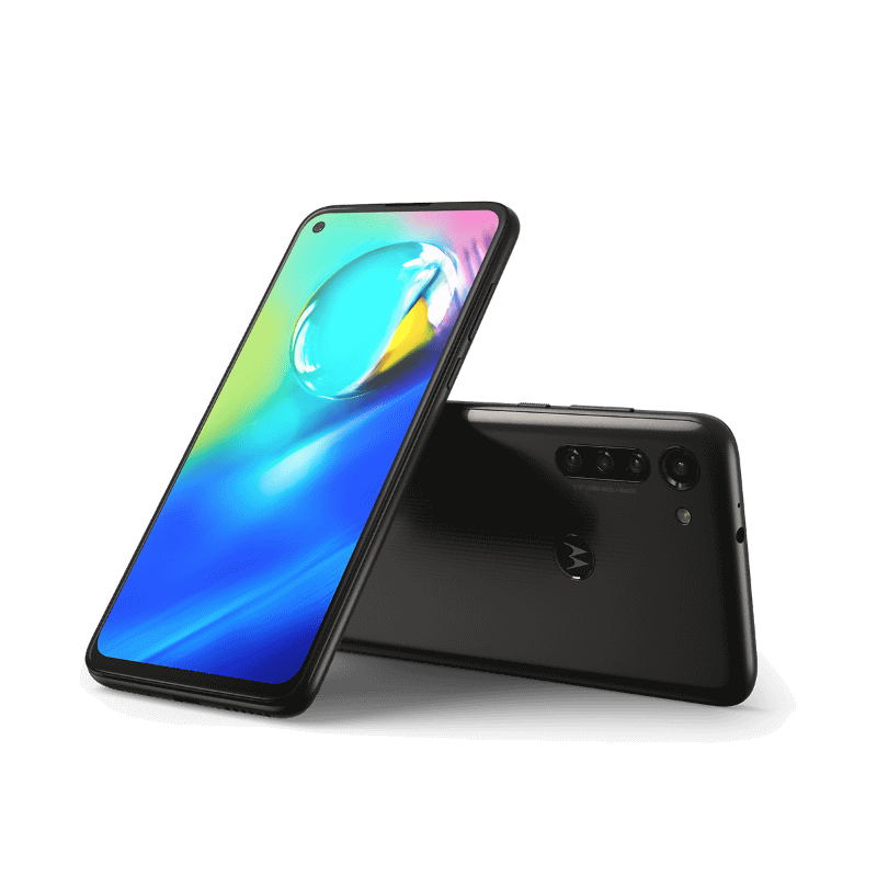 moto g8 power　左：スモークブラック 右：カプリブルー