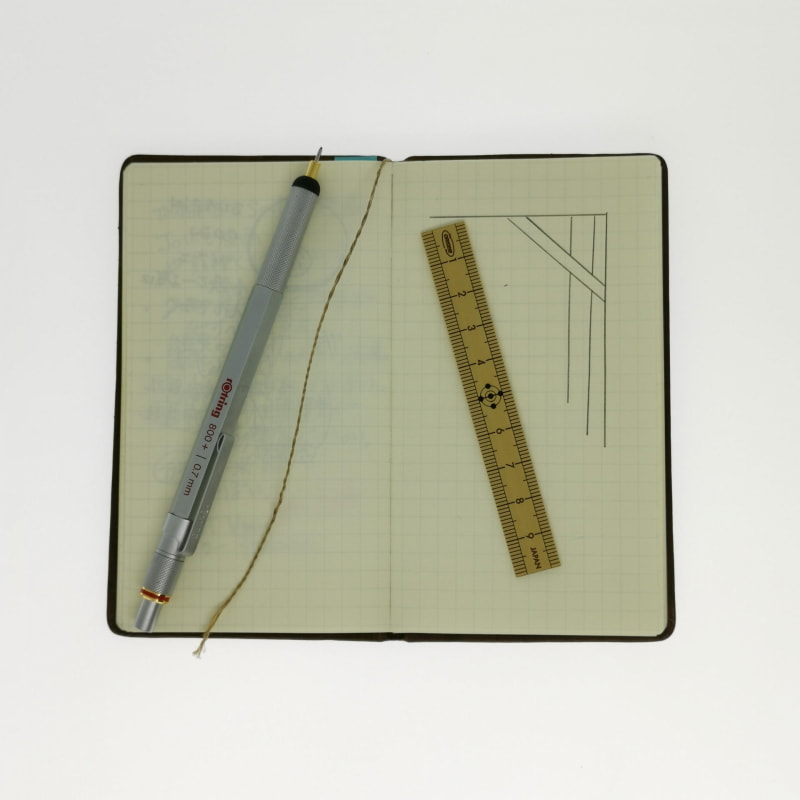 15㎝では長い、小振りな手帳ではブックマーカーを兼ねて10㎝が便利だ