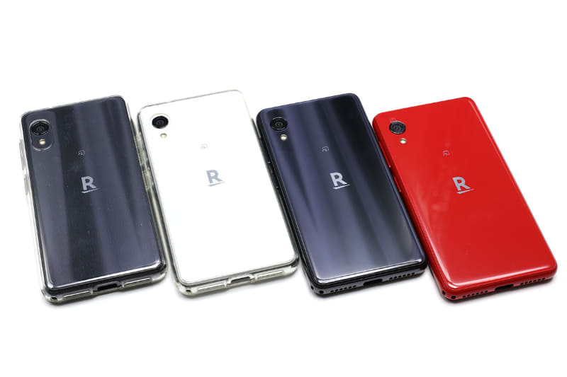 Rakuten MobileのAndroidスマートフォン「Rakuten Mini」。eSIMのみ使用可能なSIMロックフリー端末で、おサイフケータイに対応している。キャリアの税込端末価格は2万1800円で、オークションサイトなどでの中古端末価格の相場は1万5000円から2万円といったところ