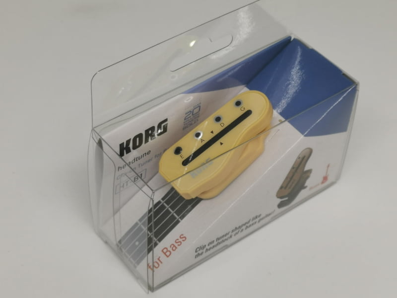 一目見て気に入ったのは、ベースのヘッド型をしたKORG クリップ型 ベースチューナー（HT-B1）