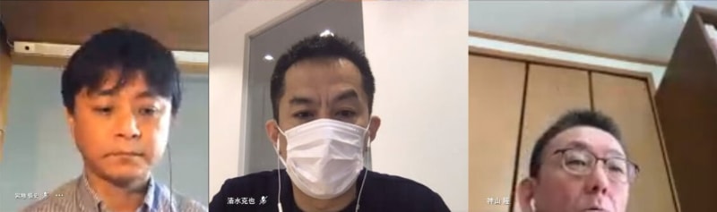 左からKDDI 宮地氏、TELASA 清水氏、TELASA 神山氏