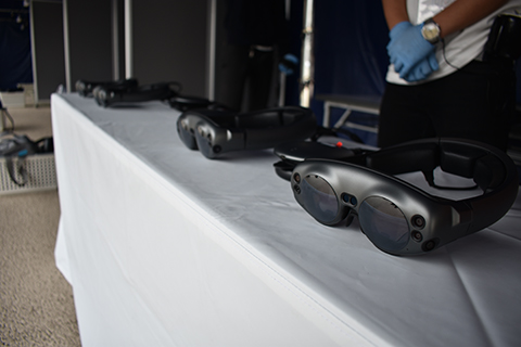 体験で使用する「Magic Leap 1」、ユーザーごとに消毒する