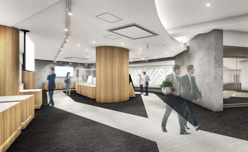 「5Gオープンラボ（仮称）」内「展示・体験ルーム」のイメージ