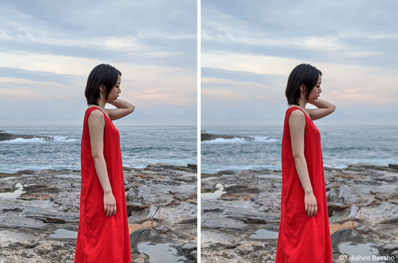 ポートレートモードの比較