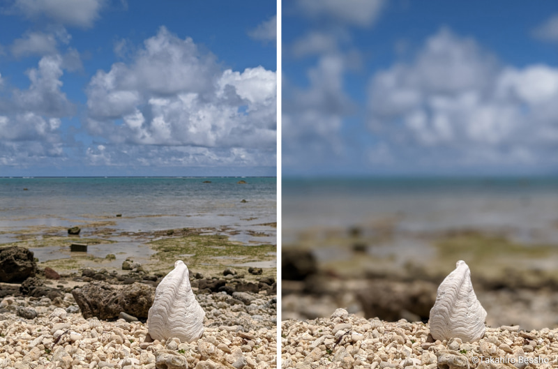 ポートレートモードの比較