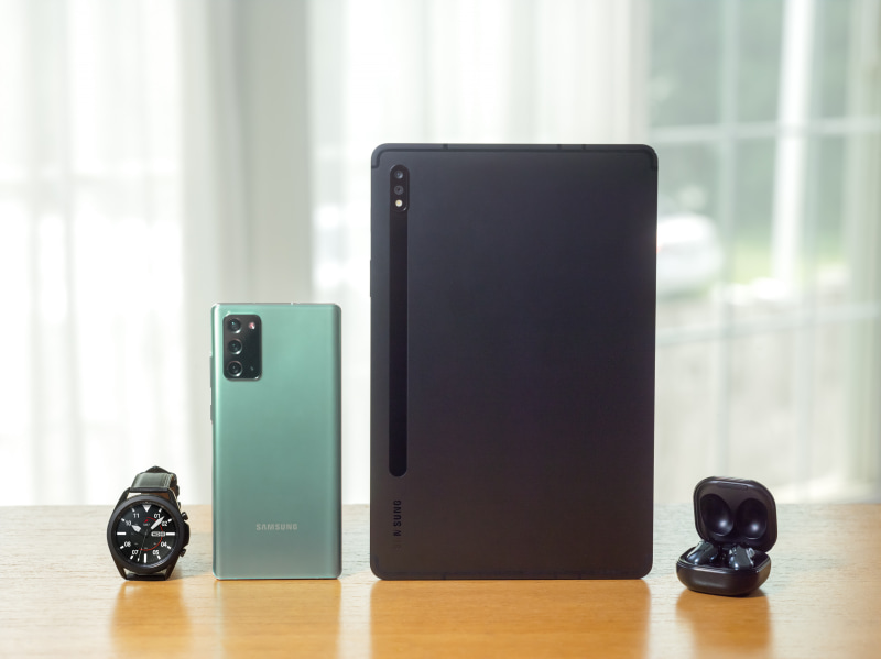 同時に発表された周辺機器やタブレットとGalaxy Note20