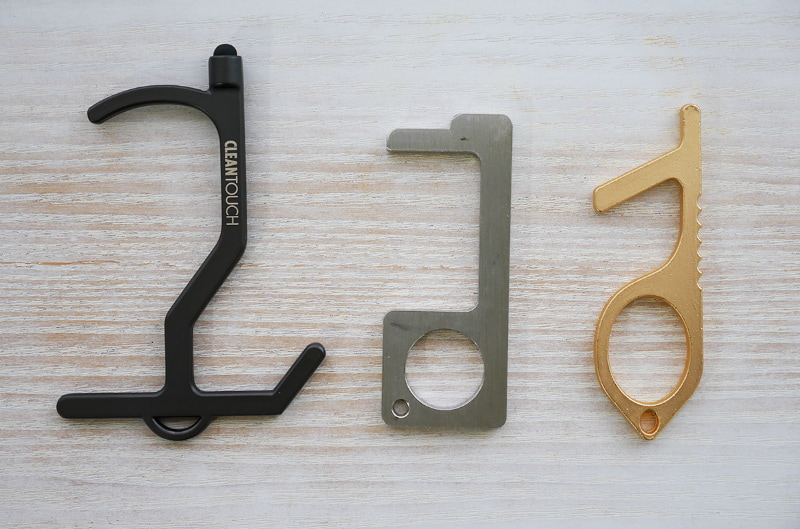 左はクリーンタッチ。他はそれまで持っていたドアオープナー