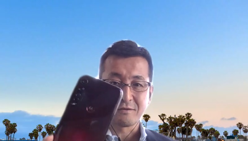 松原氏が今愛用するスマホはg8 plus