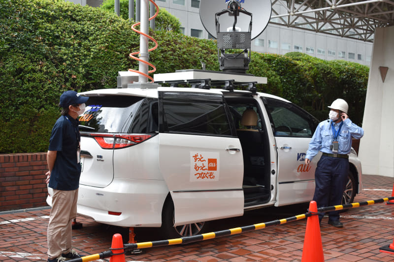 ミニバンタイプの車載型基地局