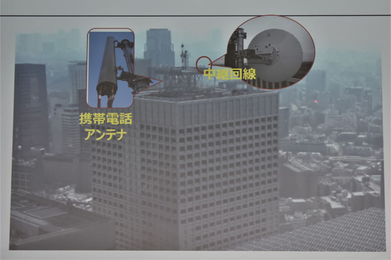 KDDIビル屋上の基地局