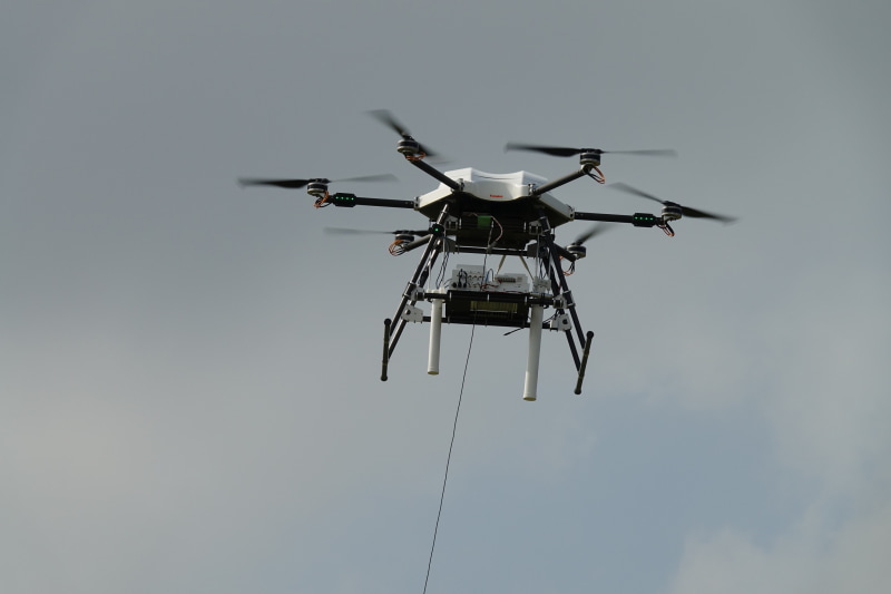 デモ時には強い風にもかかわらず安定して上昇していた。姿勢を崩すことはほとんどない