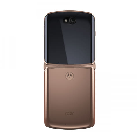 スマートフォン本体 Motorola razr 5G Amazon | motorola razr 5G ブラッシュゴールド 折り畳み SIM